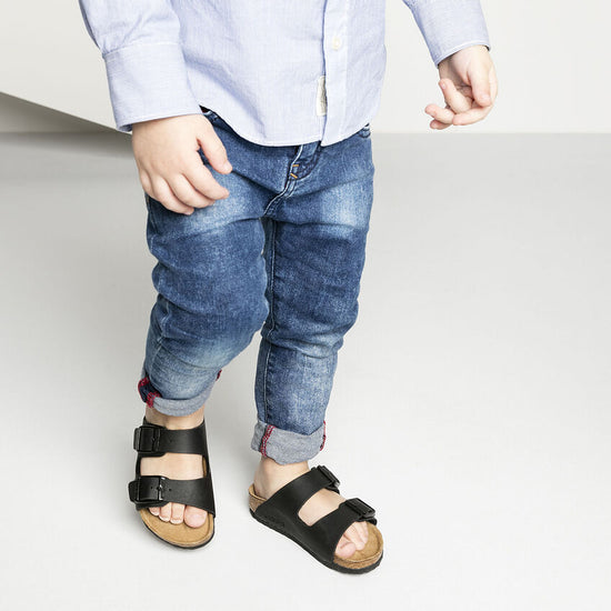 Birkenstock - Arizona Kids - Birko Flor - Black - Narrow