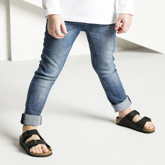 Birkenstock - Arizona Kids - Birko Flor - Black - Narrow