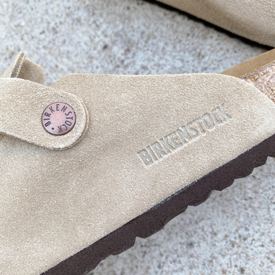 Load image into Gallery viewer, Birkenstock - Boston - Suede SFB - Taupe - Narrow
