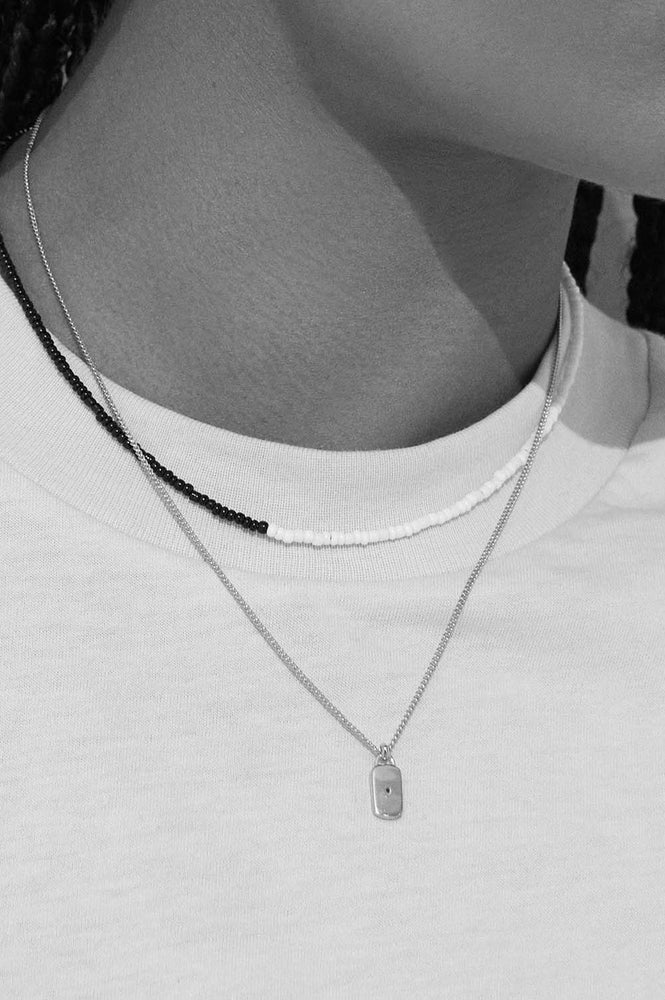 Brie Leon - 925 Lunette Birth Stone Necklace - Silver - April