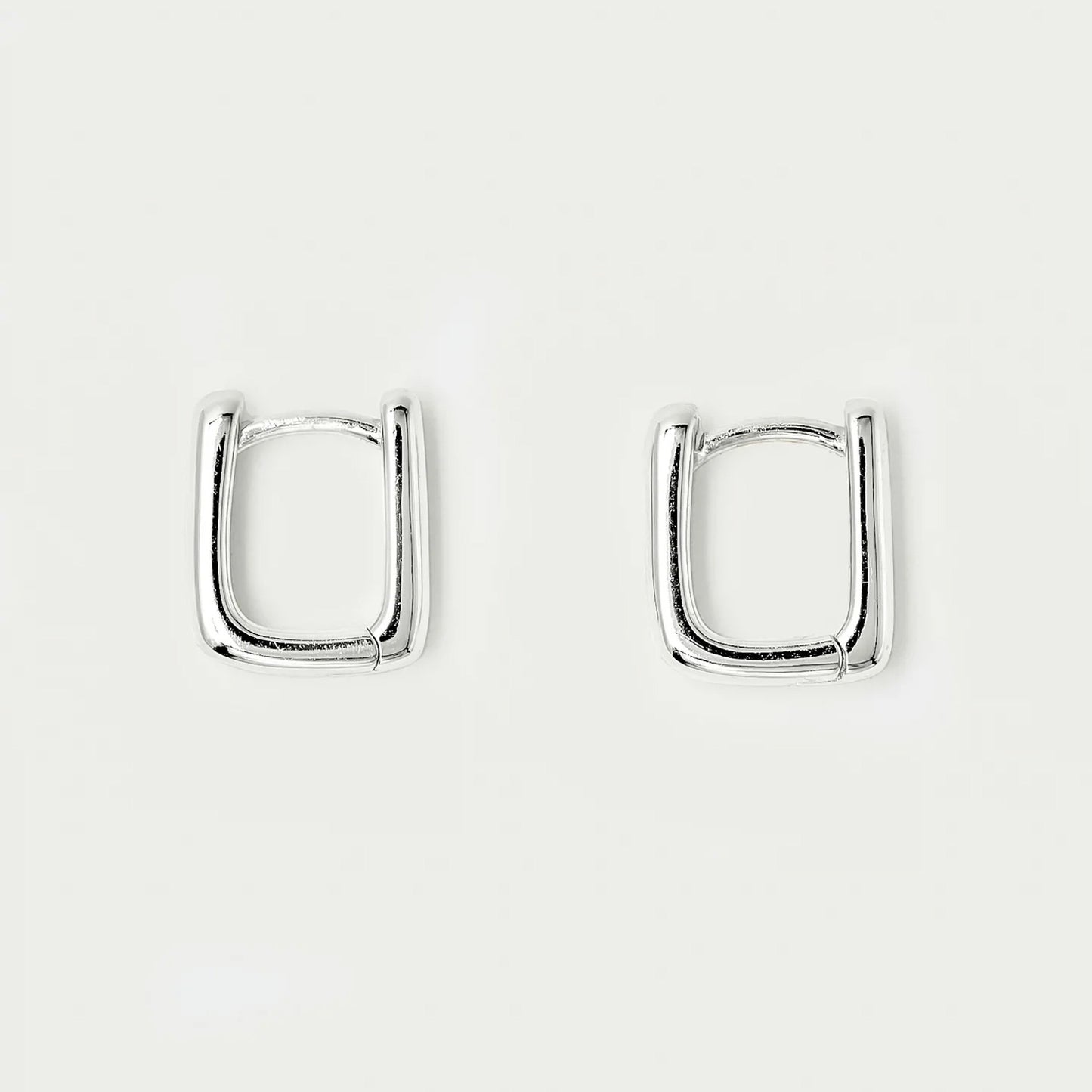 Brie Leon - Mini Bloq Earrings - Silver