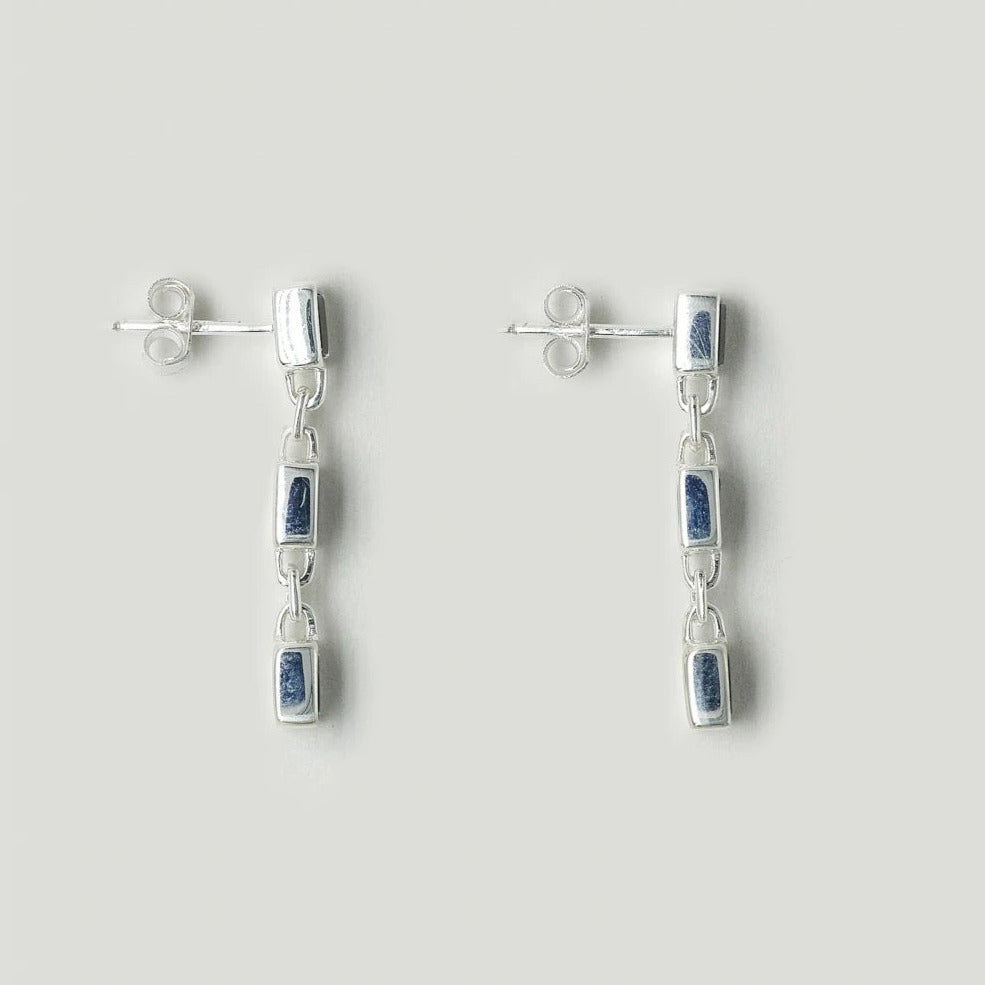 Brie Leon - 925 Santiago Triple Drop Earrings - Silver