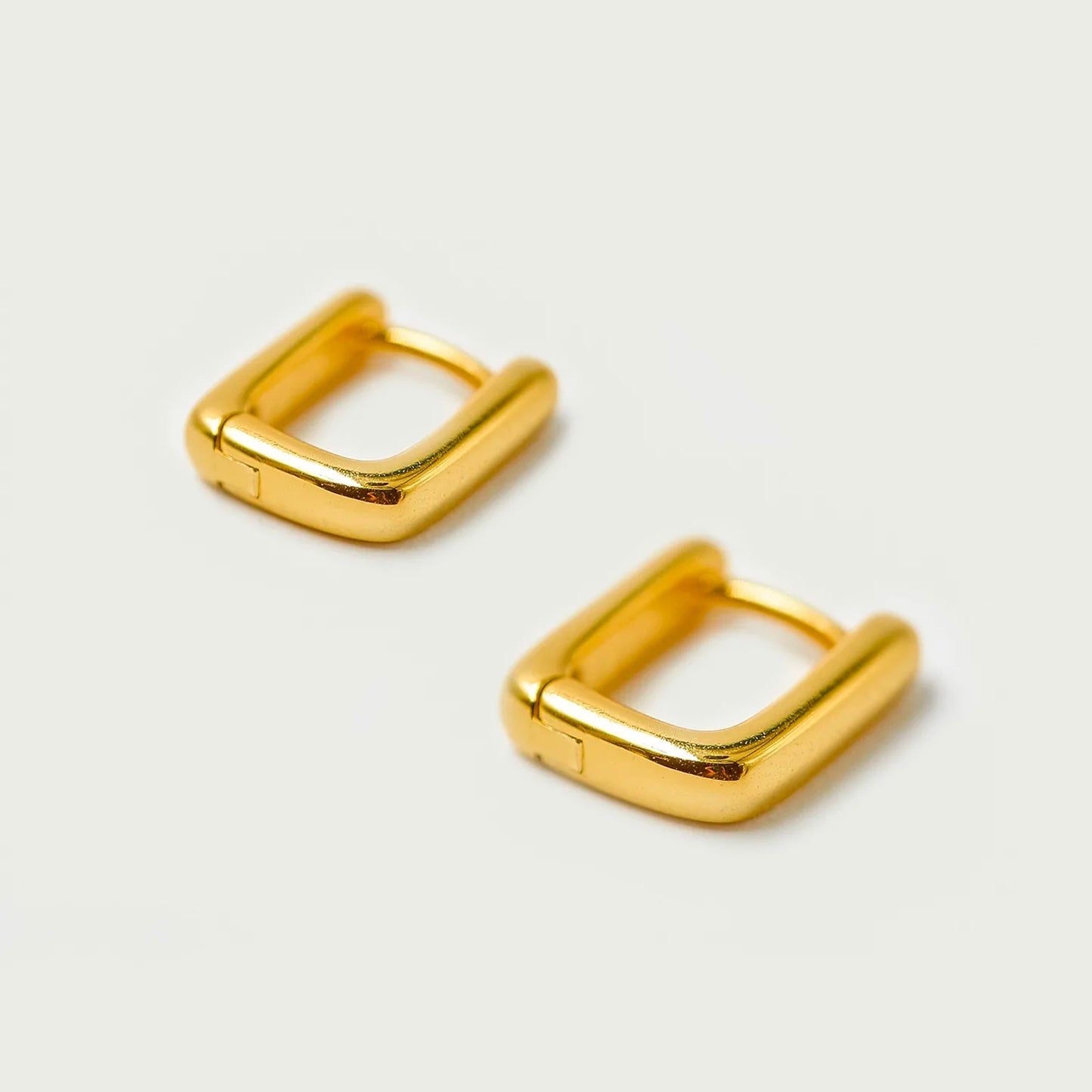 Brie Leon - Mini Bloq Earrings - Gold