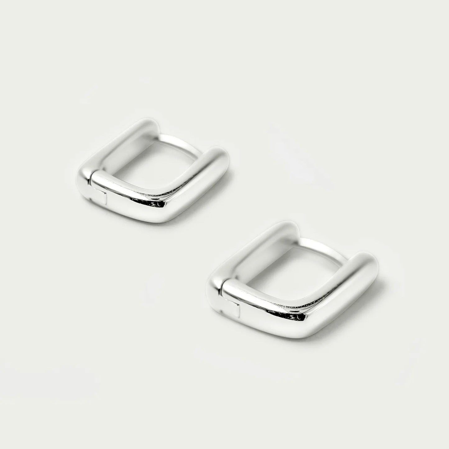 Brie Leon - Mini Bloq Earrings - Silver