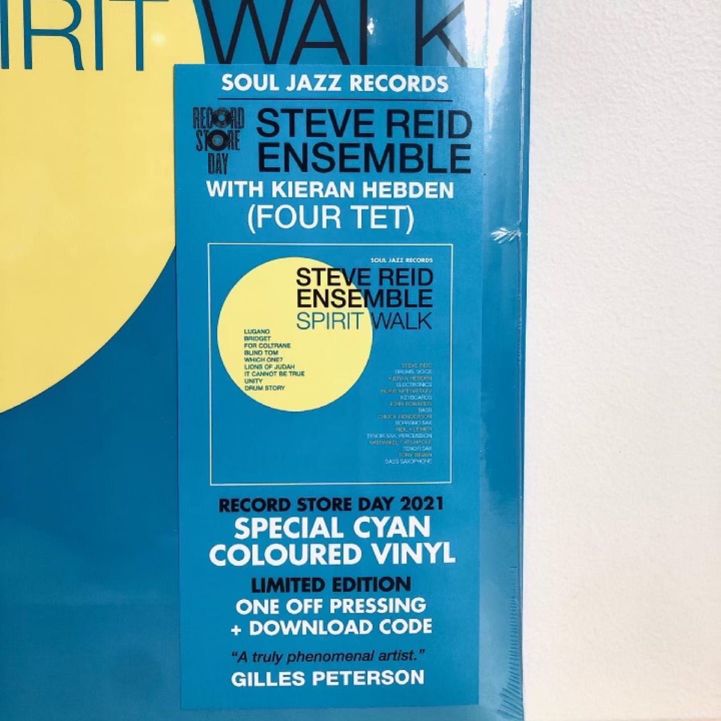RSD2021 - Steve Reid Ensemble with Kieran Hebden (Four Tet) Spirit Walk. 2LP [Black Vinyl - Not Blue As Sticker Suggests]