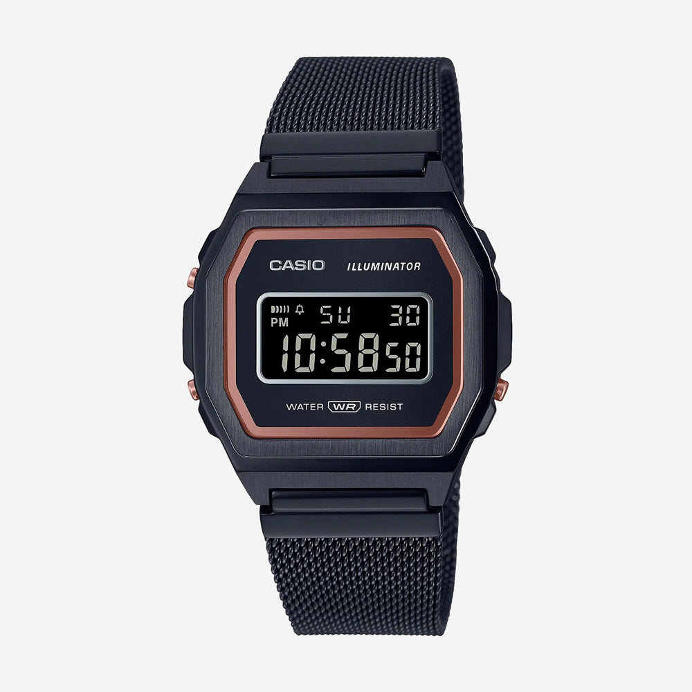 Casio - Premium Vintage Digital Watch - Black (A1000MB-1B)