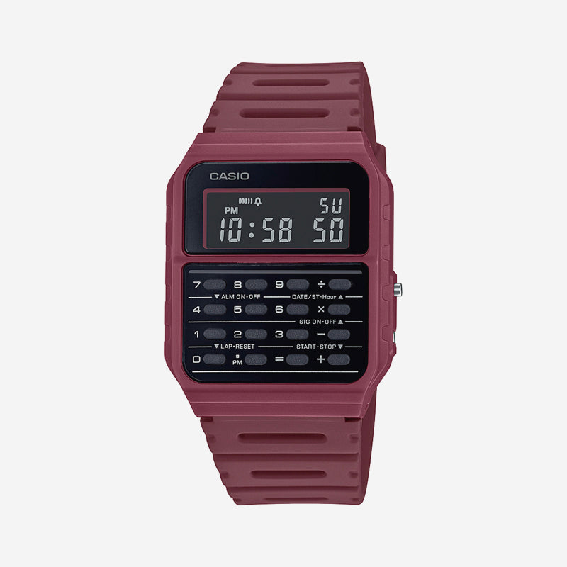 Casio - Calculator Watch - Wine (CA53WF-4B)