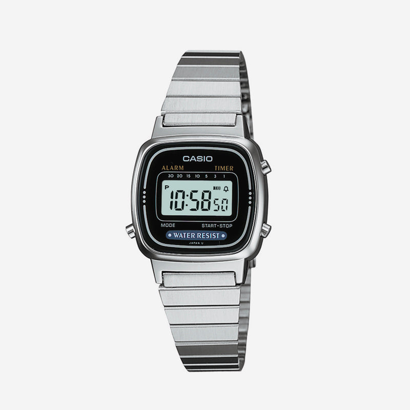 Casio - Ladies Classic Digital Watch - Silver (LA670WA-1UR)