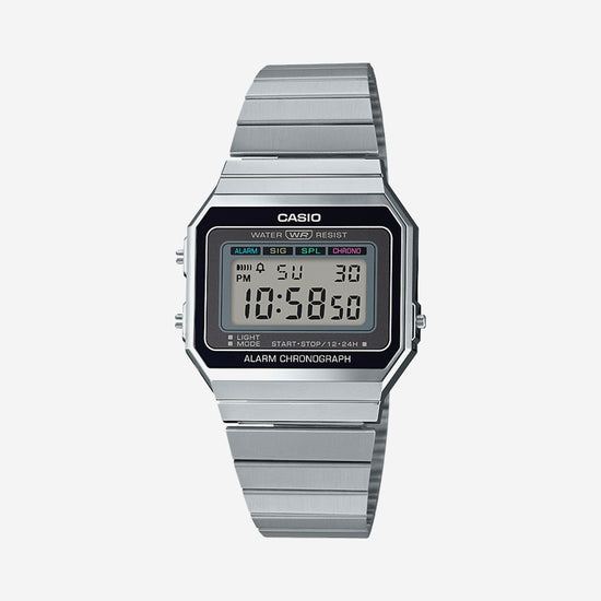 Casio - Mens Vintage Digital Watch - Silver (A700W-1A)