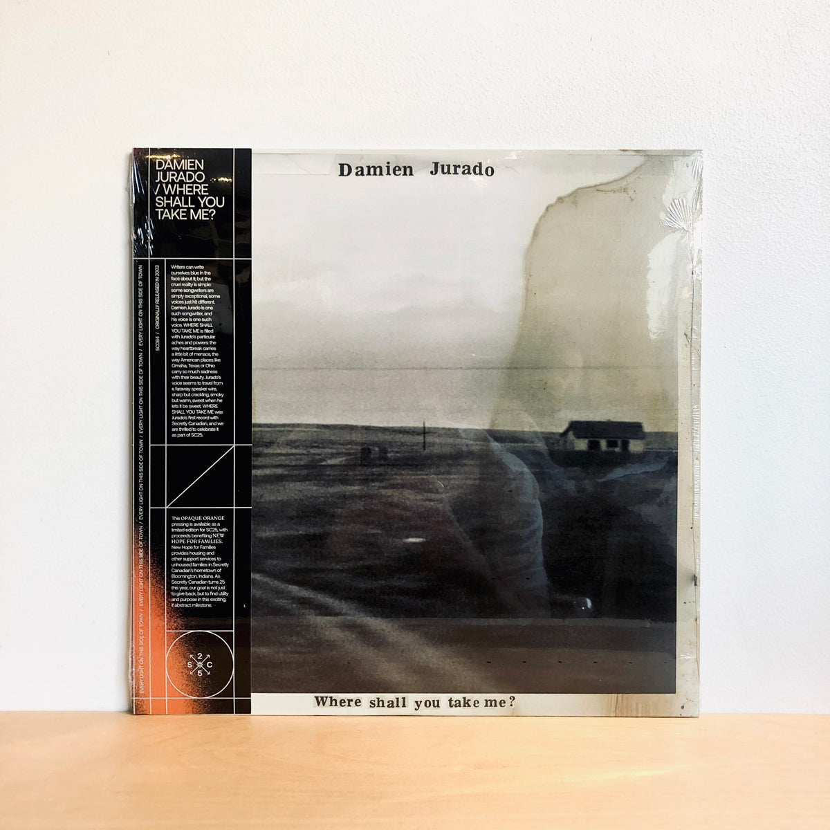 Damien Jurado - Where Shall You Take Me? LP [Secretly Canadian 25th Anniversary Opaque Orange Vinyl]