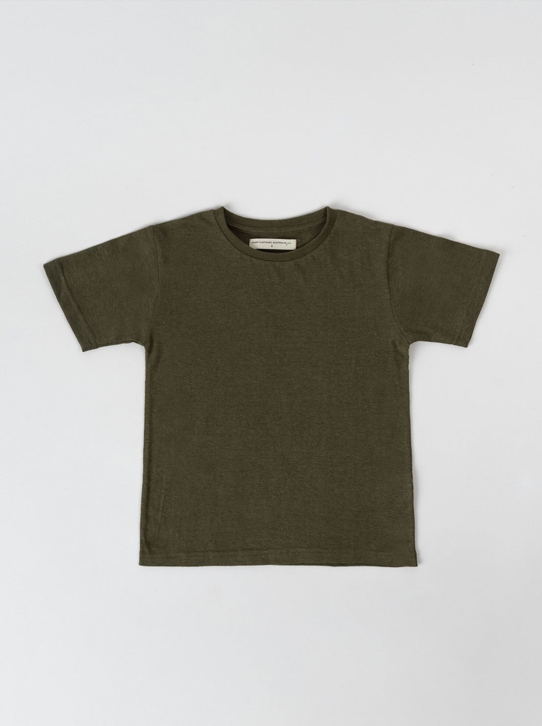 Hemp Clothing Australia - Kids Tee - Olive – Abicus