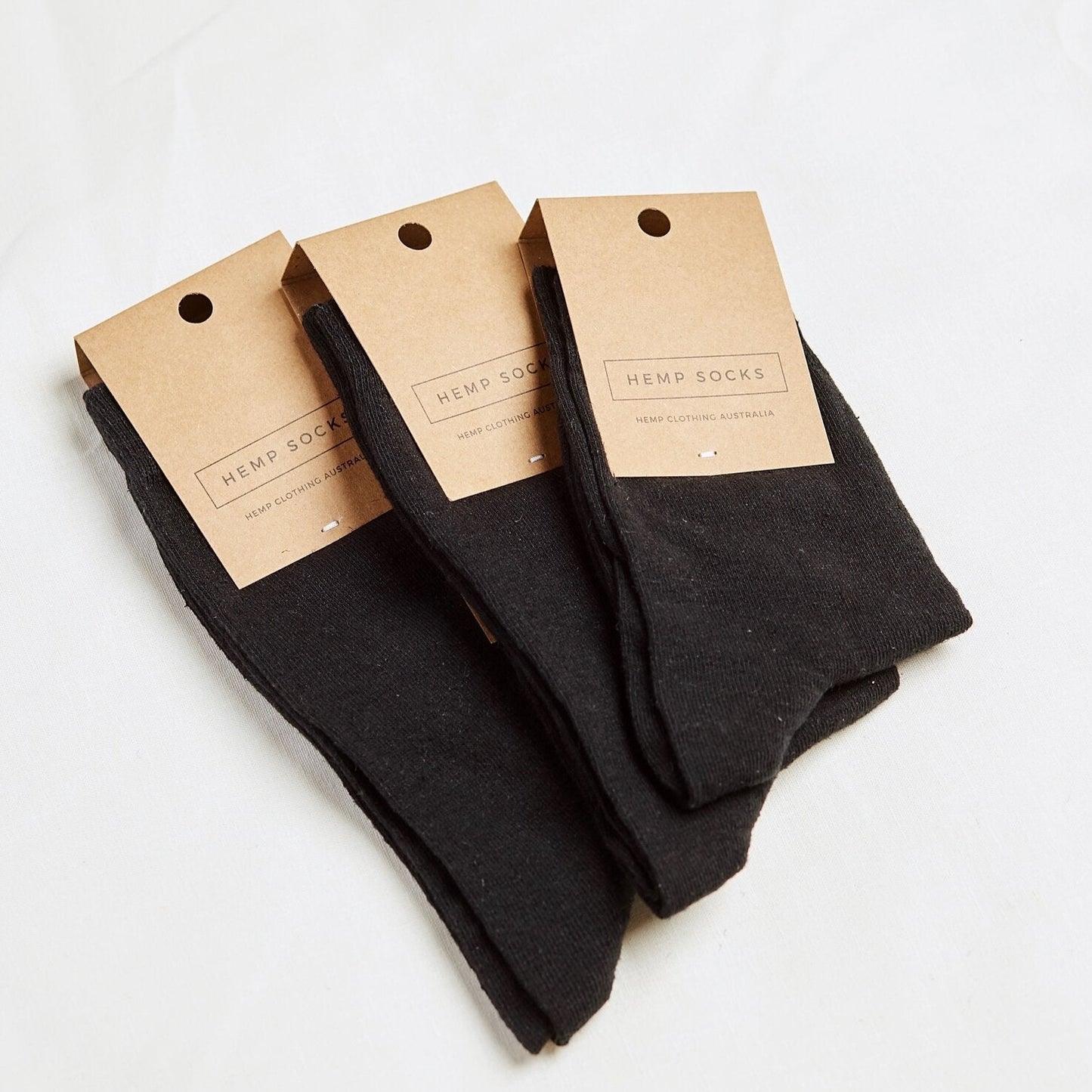 Hemp Clothing Australia - Daily Socks Thin - Black