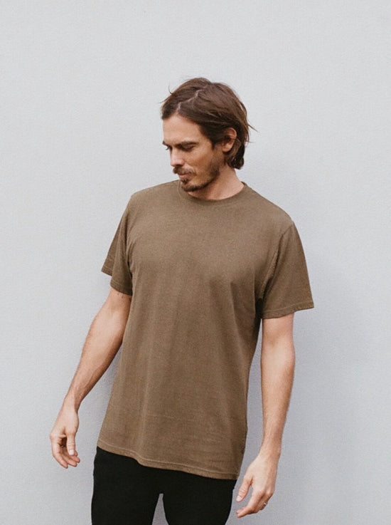 Hemp Clothing Australia - Mens Classic T-Shirt - Olive