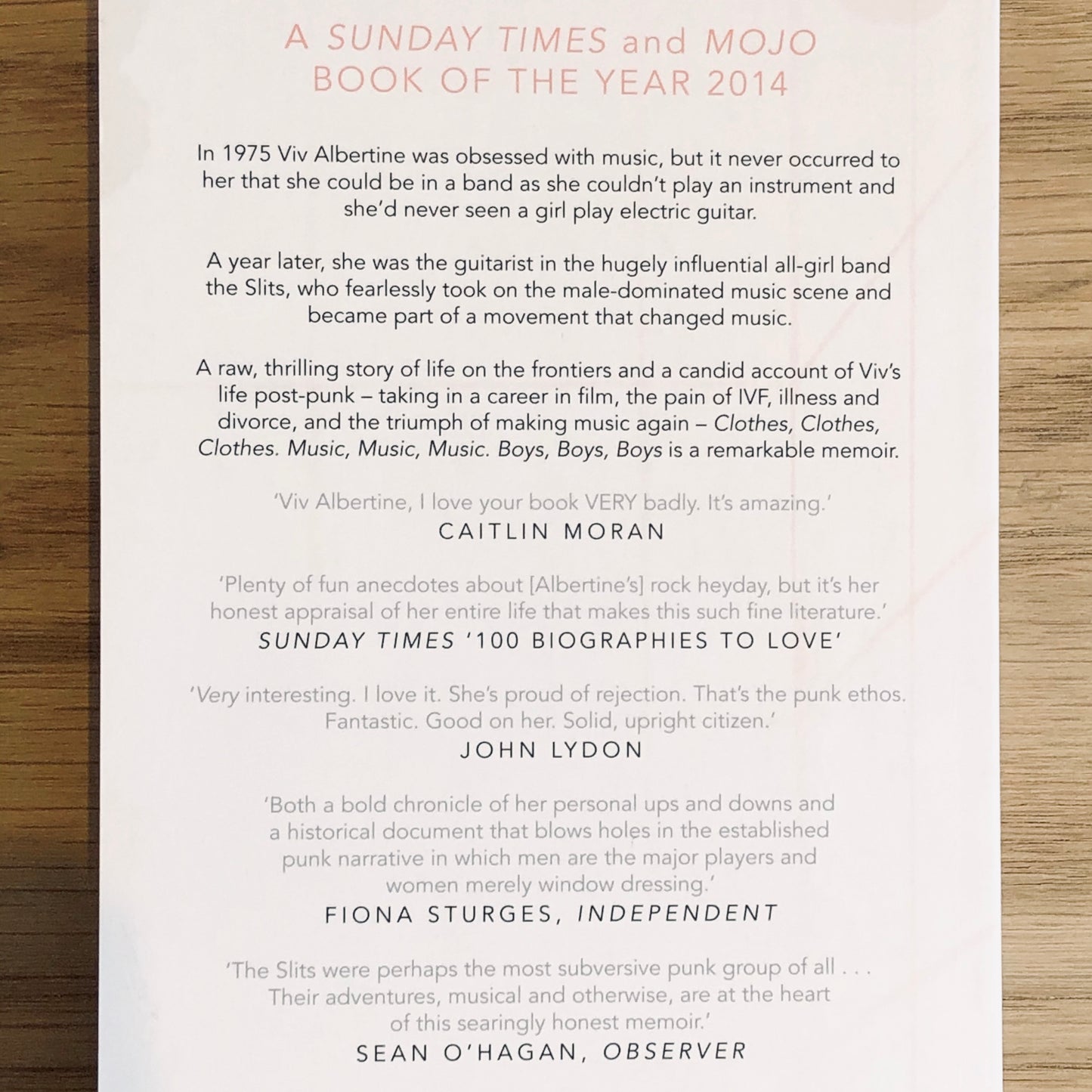 Viv Albertine - Clothes, Clothes, Clothes. Music, Music, Music. Boys, Boys, Boys.-*