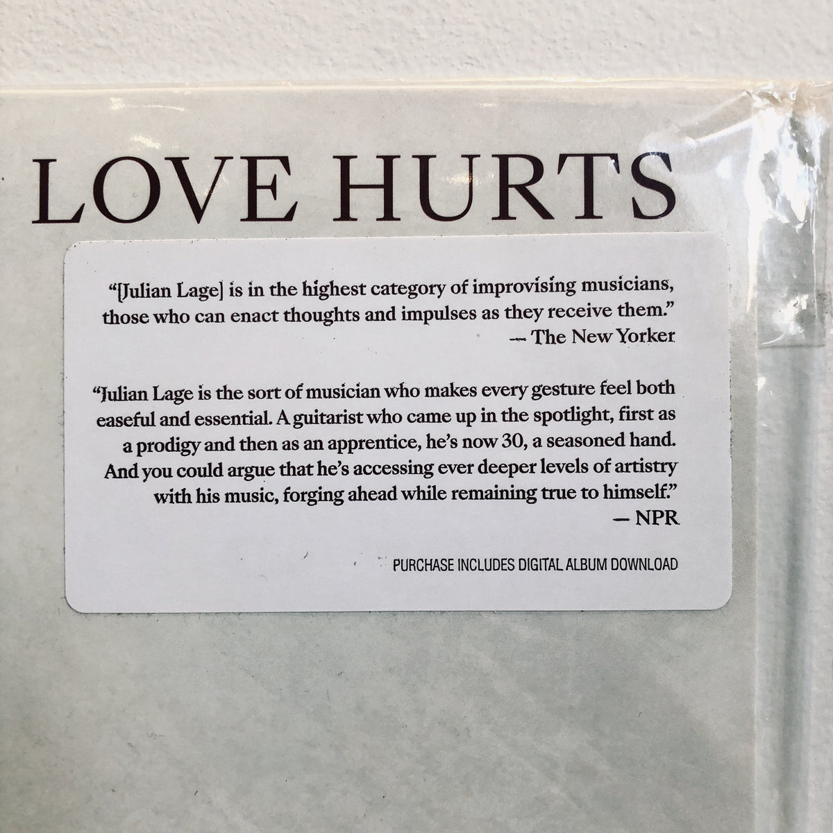 Julian Lage - Love Hurts. (LP)