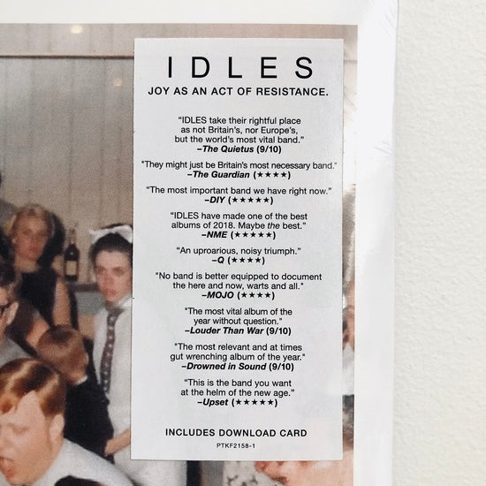 Idles - Joy As An Act Of Resistance. LP