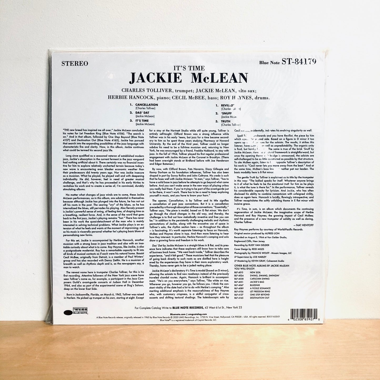 Jackie McClean - It's Time. LP [Tone Poet Series]