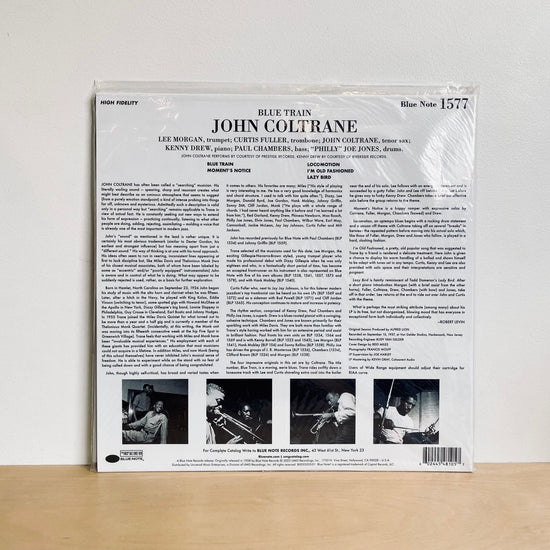 John Coltrane - Blue Train (Blue Note Tone Poet Series). 1LP MONO EDITION