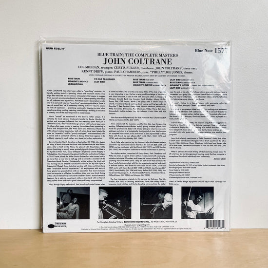 John Coltrane - Blue Train (Blue Note Tone Poet Series). 2LP STEREO THE COMPLETE MASTERS EDITION