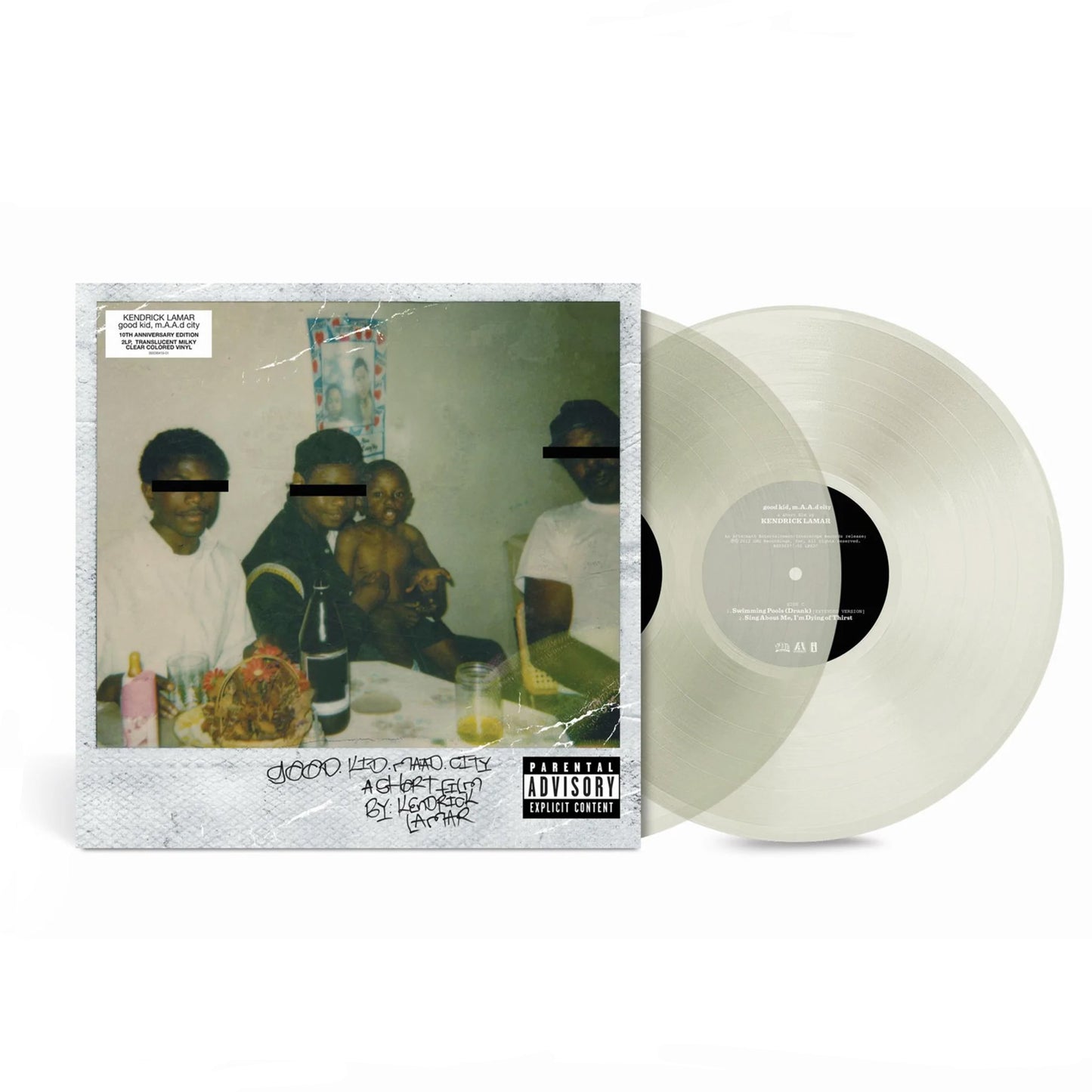 Kendrick Lamar - Good Kid, M.A.A.D City. 2LP [10th Anniversary Edition Translucent Milky Clear Coloured Vinyl]