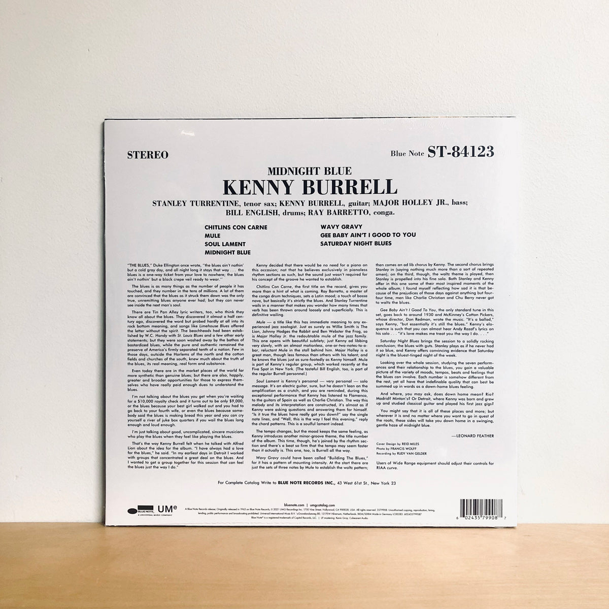 Kenny Burrell - Midnight Blue. LP [Blue Note Classic Vinyl Series USA IMPORT]