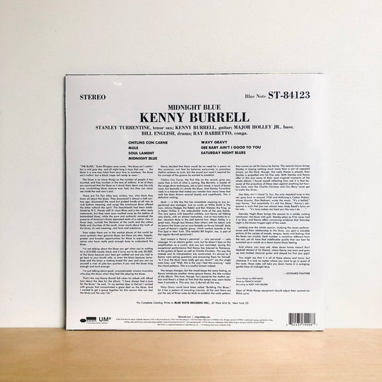 Kenny Burrell - Midnight Blue. LP [Blue Note Classic Vinyl Series USA IMPORT]