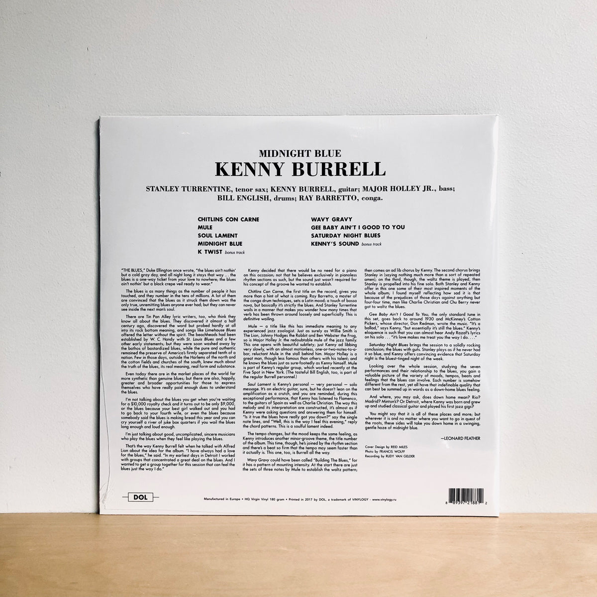 Kenny Burrell - Midnight Blue. LP [Deluxe Edition USA IMPORT]