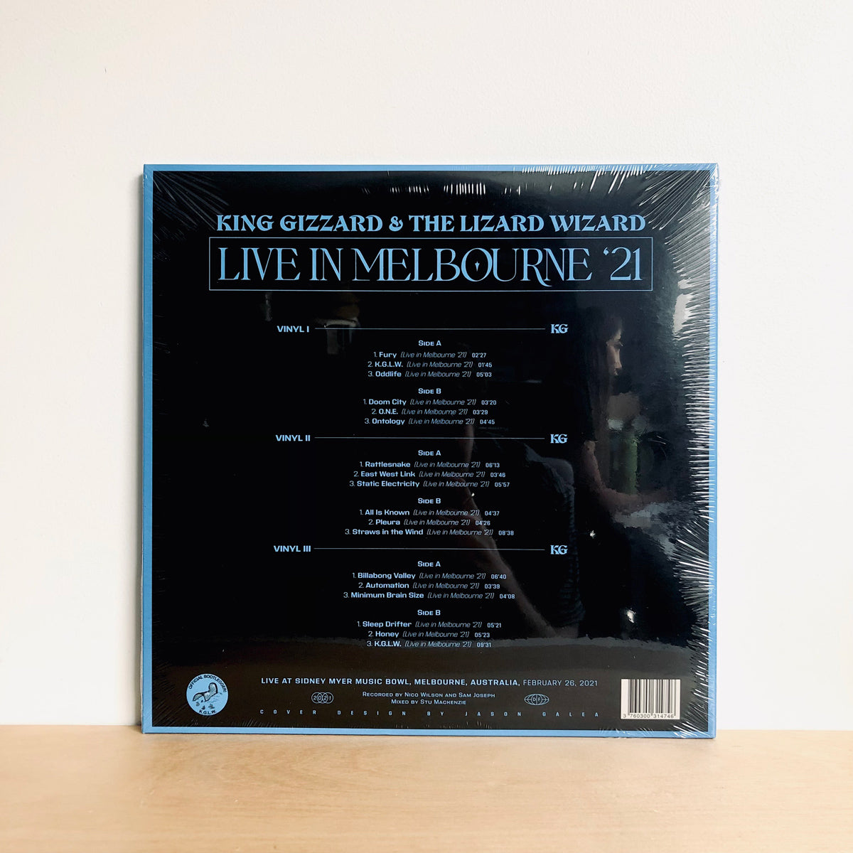 King Gizzard & The Lizard Wizard - Live In Melbourne '21. 3LP [Limited Clear Vinyl]