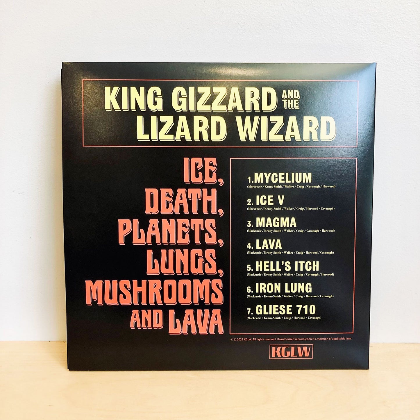 King Gizzard & The Lizard Wizard - Ice, Death, Planets, Lungs, Mushroom and Lava. LP [Recycled Black Wax Edition]
