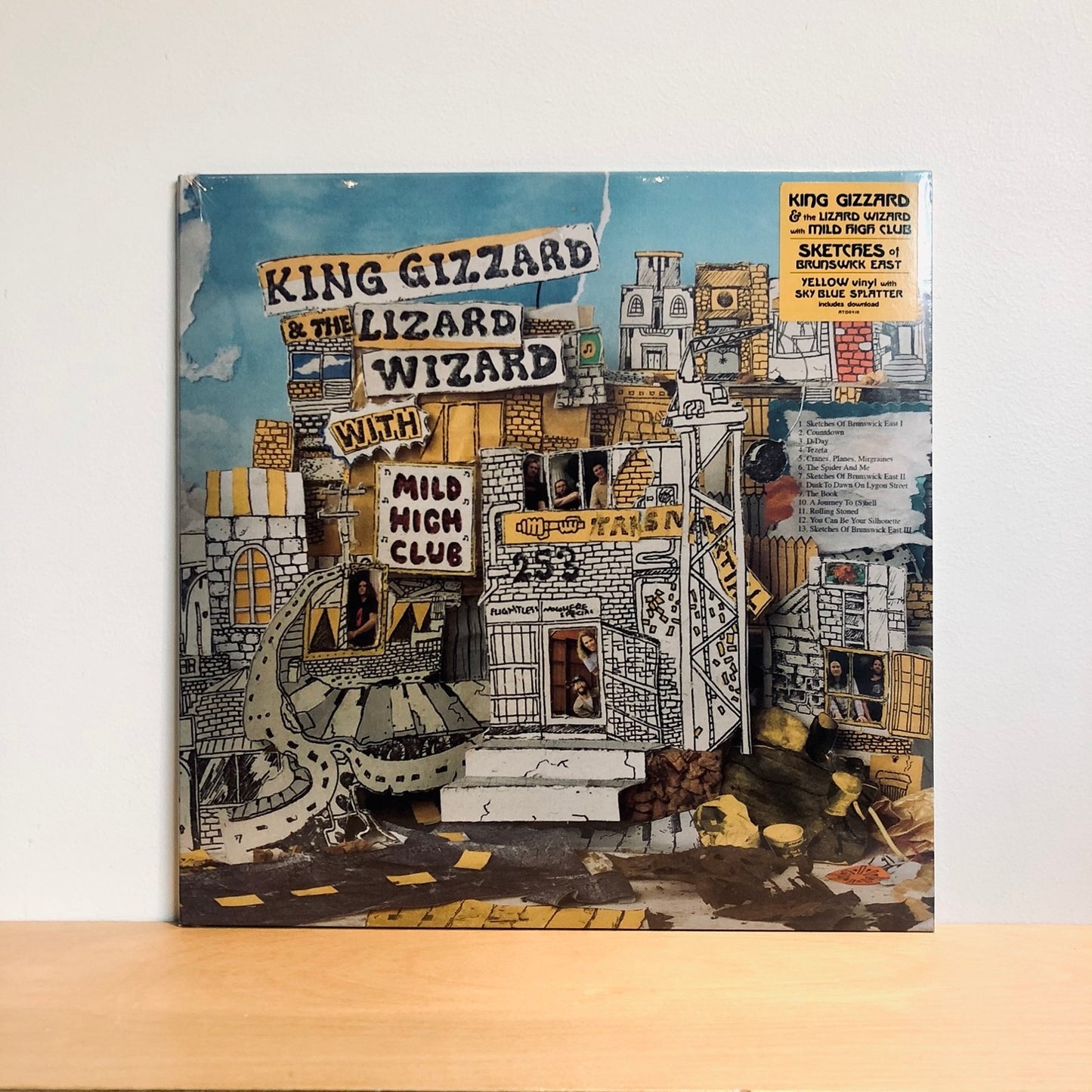 King Gizzard & the Lizard Wizard with Mild High Club - Sketches Of Brunswick East. LP [Yellow Vinyl With Sky Blue Splatter]