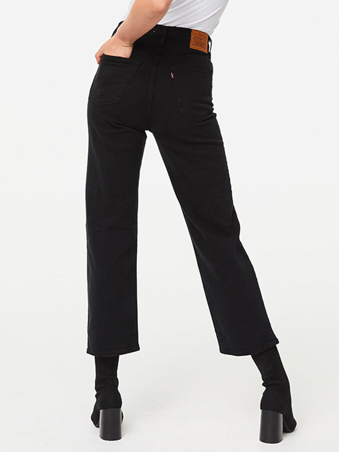 Levi's - Ribcage Straight Ankle Jean - Black Sprout