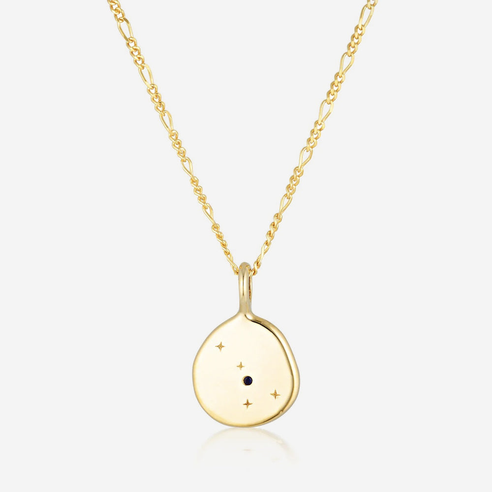 Linda Tahija - Zodiac Cable Necklace - Cancer - Gold Plated
