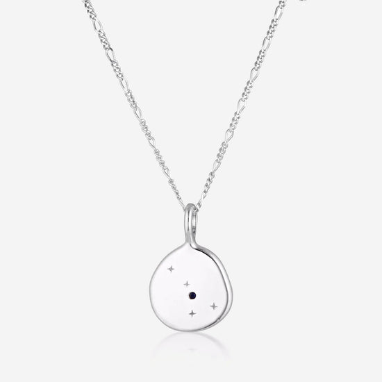 Linda Tahija - Zodiac Cable Necklace - Cancer - Sterling Silver