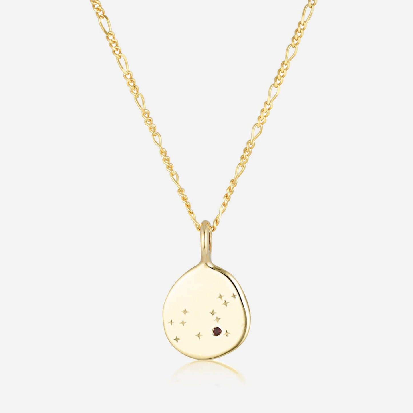 Linda Tahija - Zodiac Cable Necklace - Leo - Gold Plated