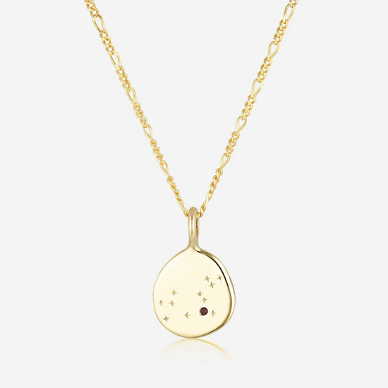 Linda Tahija - Zodiac Cable Necklace - Leo - Gold Plated