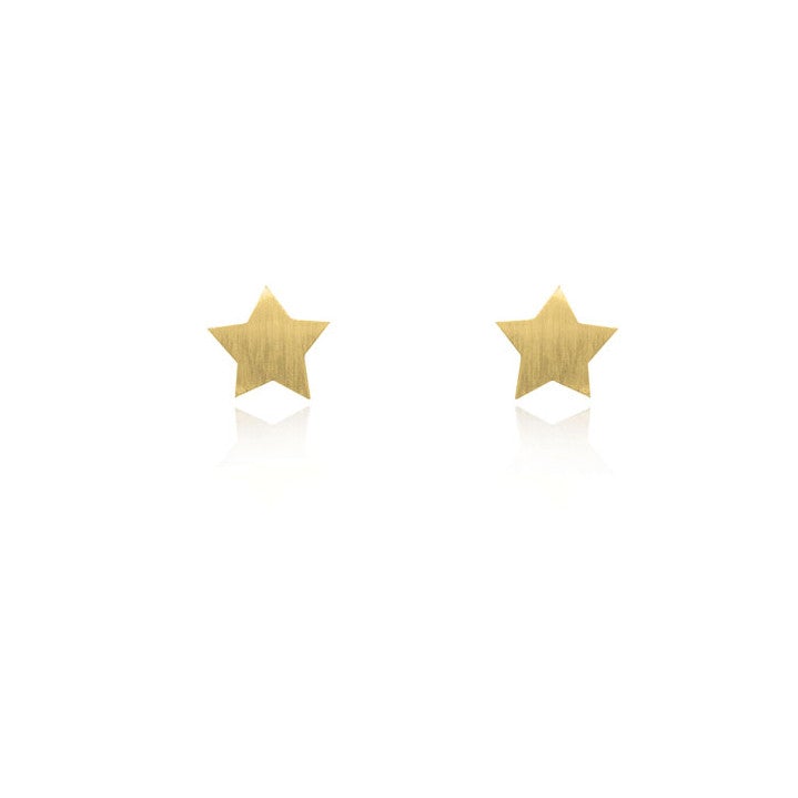 Linda Tahija - Star Stud Earrings - Gold Plated