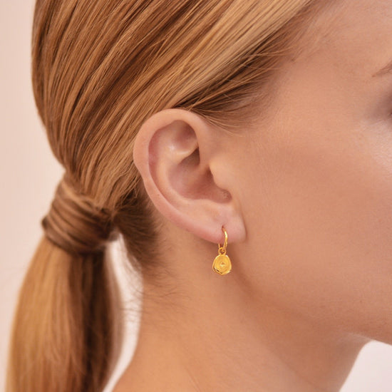 Linda Tahija - Vega Hoop Earrings - Gold Plated