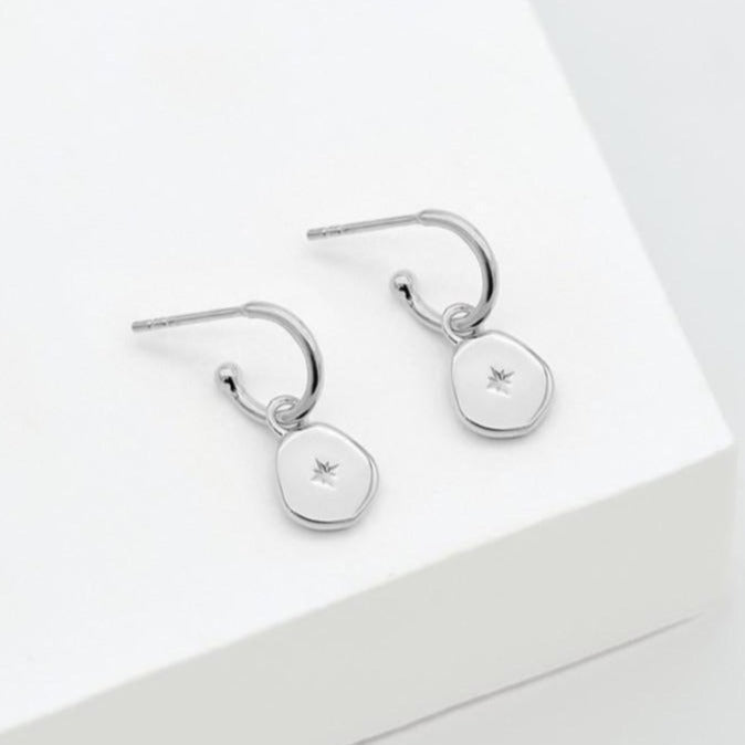 Linda Tahija - Vega Hoop Earrings -  Silver