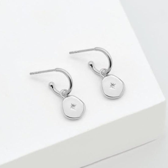 Load image into Gallery viewer, Linda Tahija - Vega Hoop Earrings -  Silver
