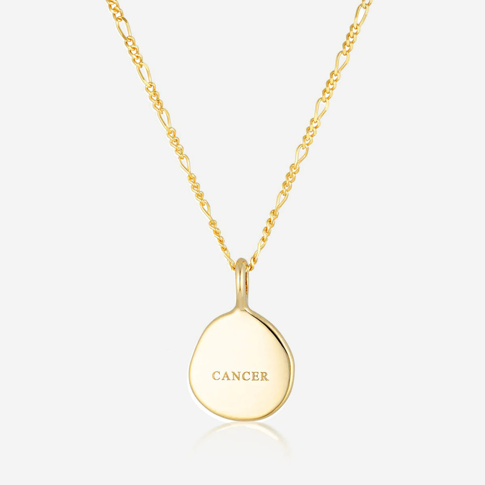Linda Tahija - Zodiac Cable Necklace - Cancer - Gold Plated