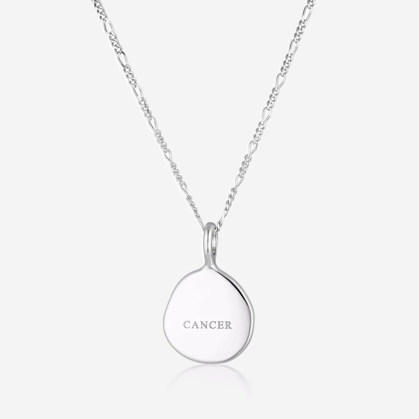 Load image into Gallery viewer, Linda Tahija - Zodiac Cable Necklace - Cancer - Sterling Silver
