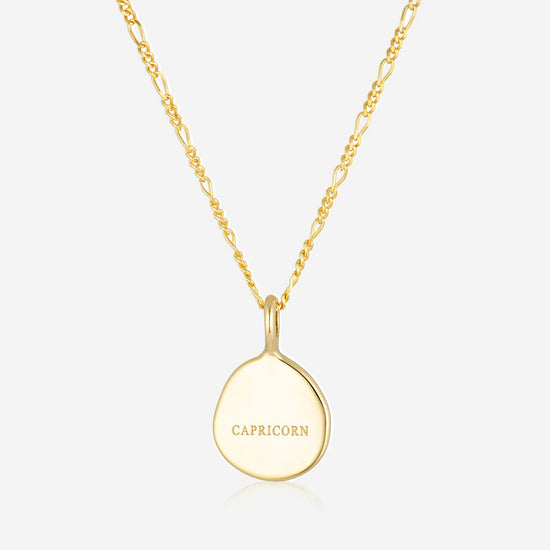 Linda Tahija - Zodiac Cable Necklace - Capricorn - Gold Plated