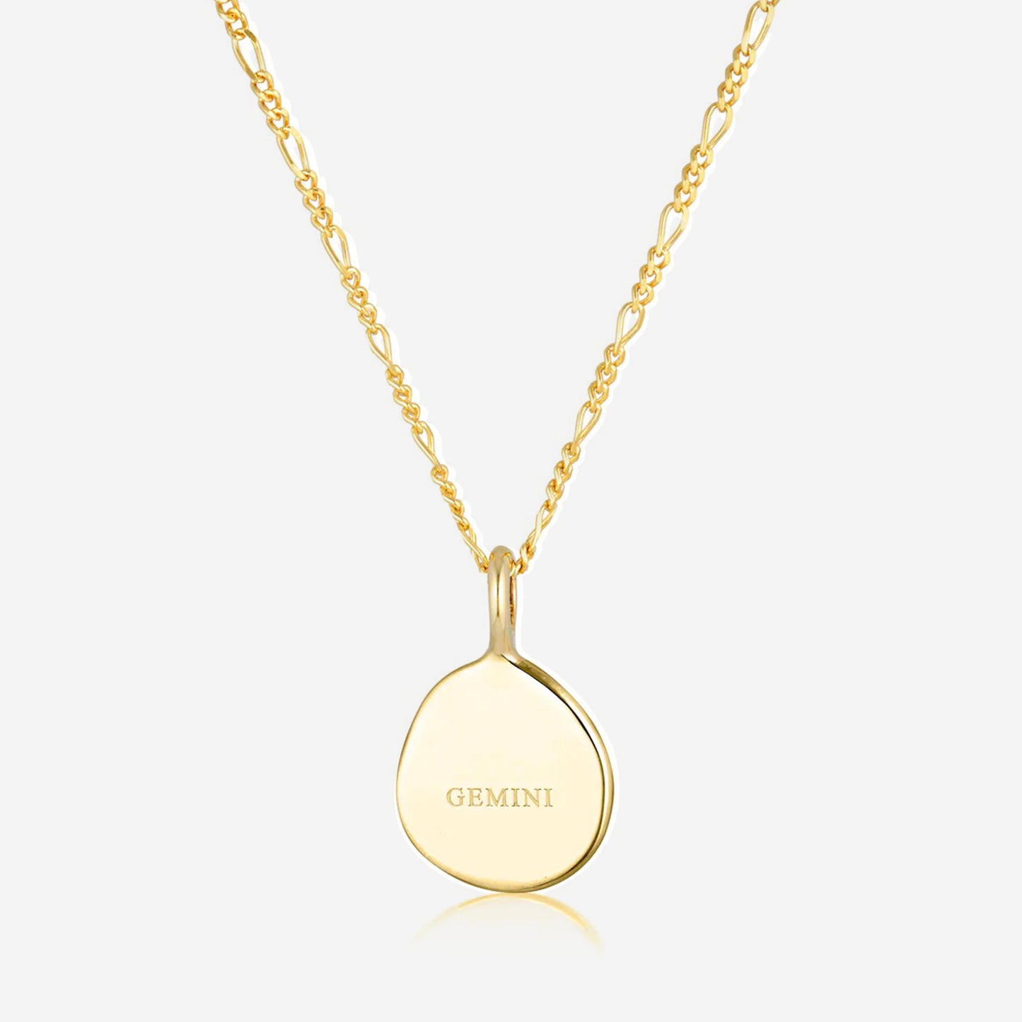 Linda Tahija - Zodiac Cable Necklace - Gemini - Gold Plated