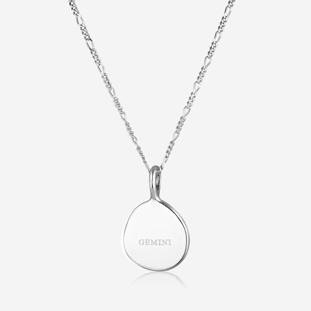 Linda Tahija - Zodiac Cable Necklace - Gemini - Sterling Silver