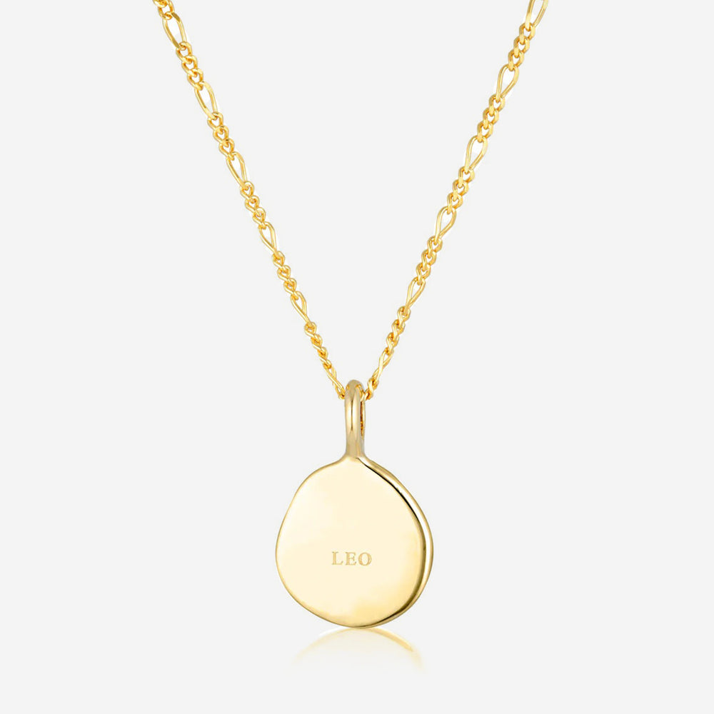 Linda Tahija - Zodiac Cable Necklace - Leo - Gold Plated