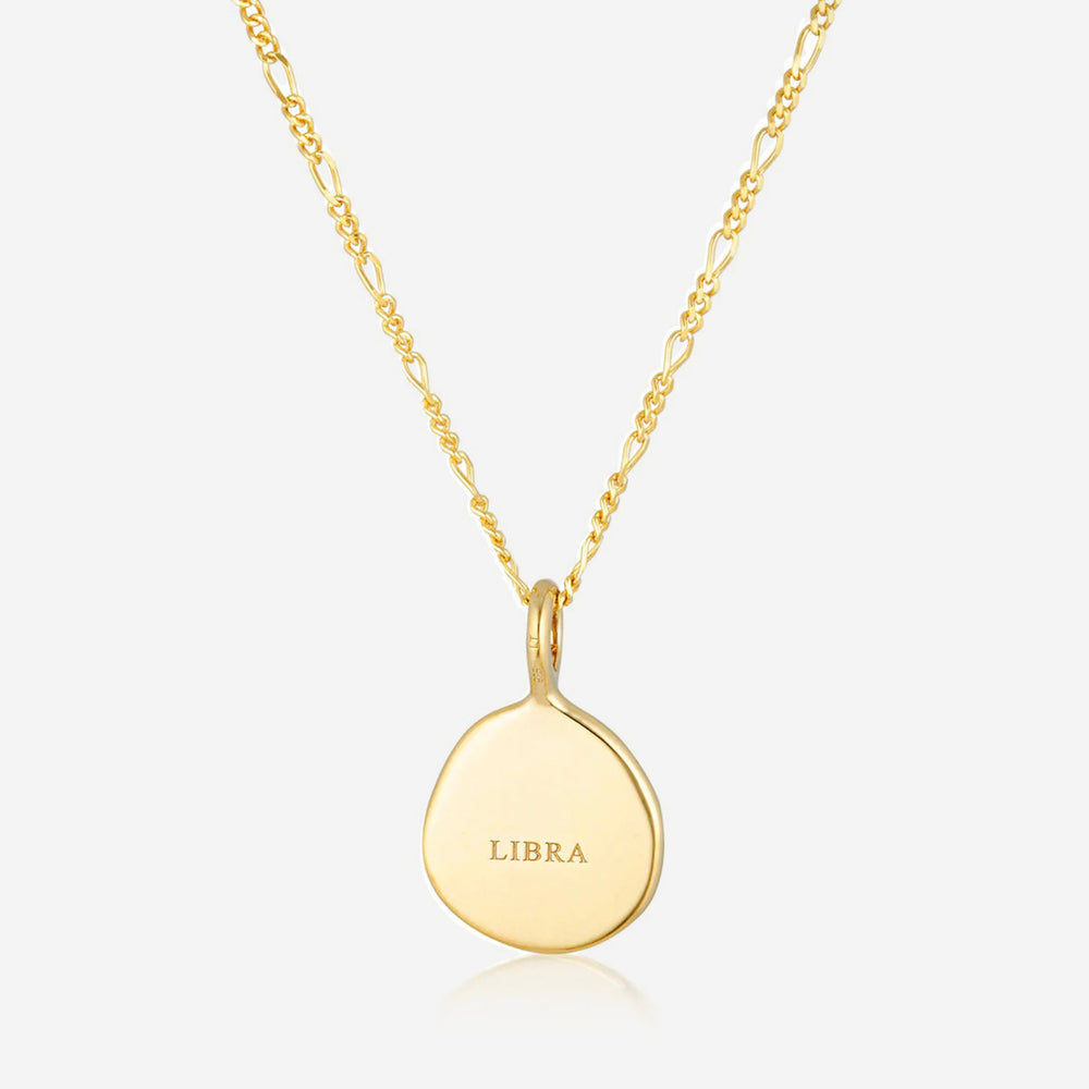 Linda Tahija - Zodiac Cable Necklace - Libra - Gold Plated