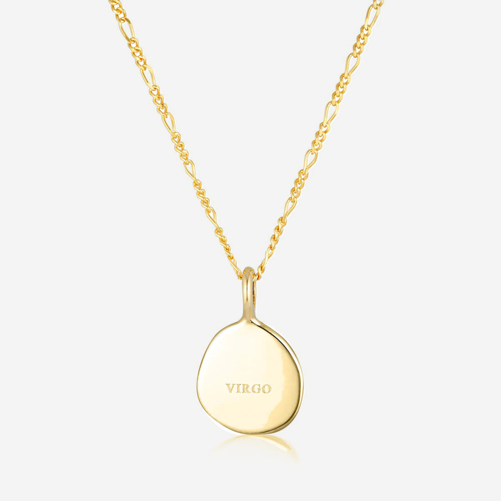 Linda Tahija - Zodiac Cable Necklace - Virgo - Gold Plated