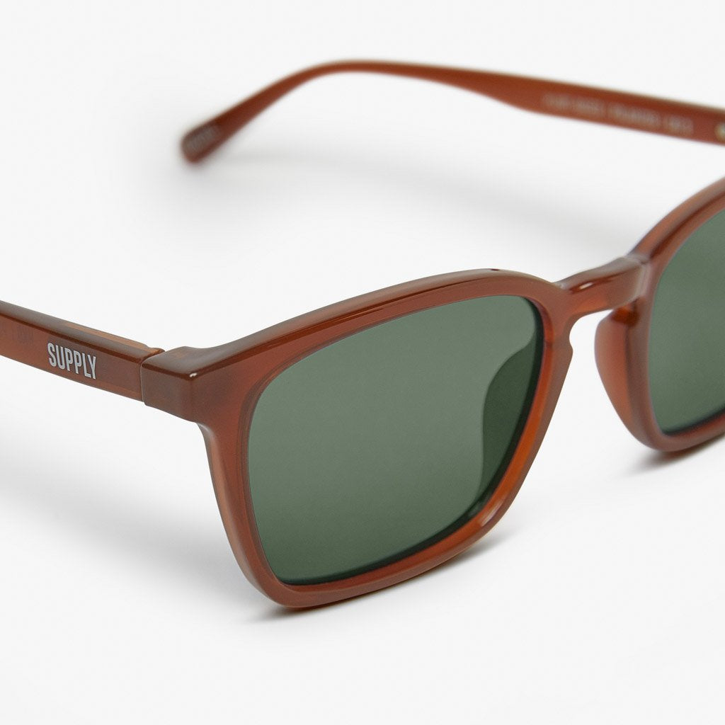 Local Supply - HKG - Caramel Frame w/ Green Lens