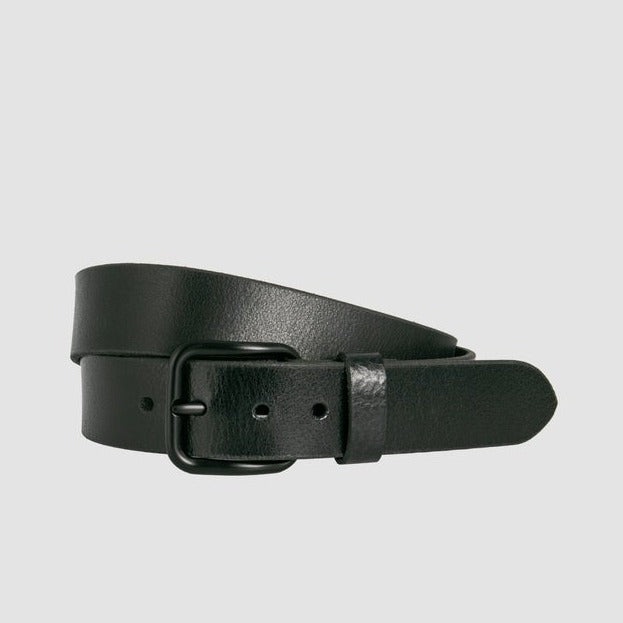 Loop Leather - Hardware Lane Belt - Black