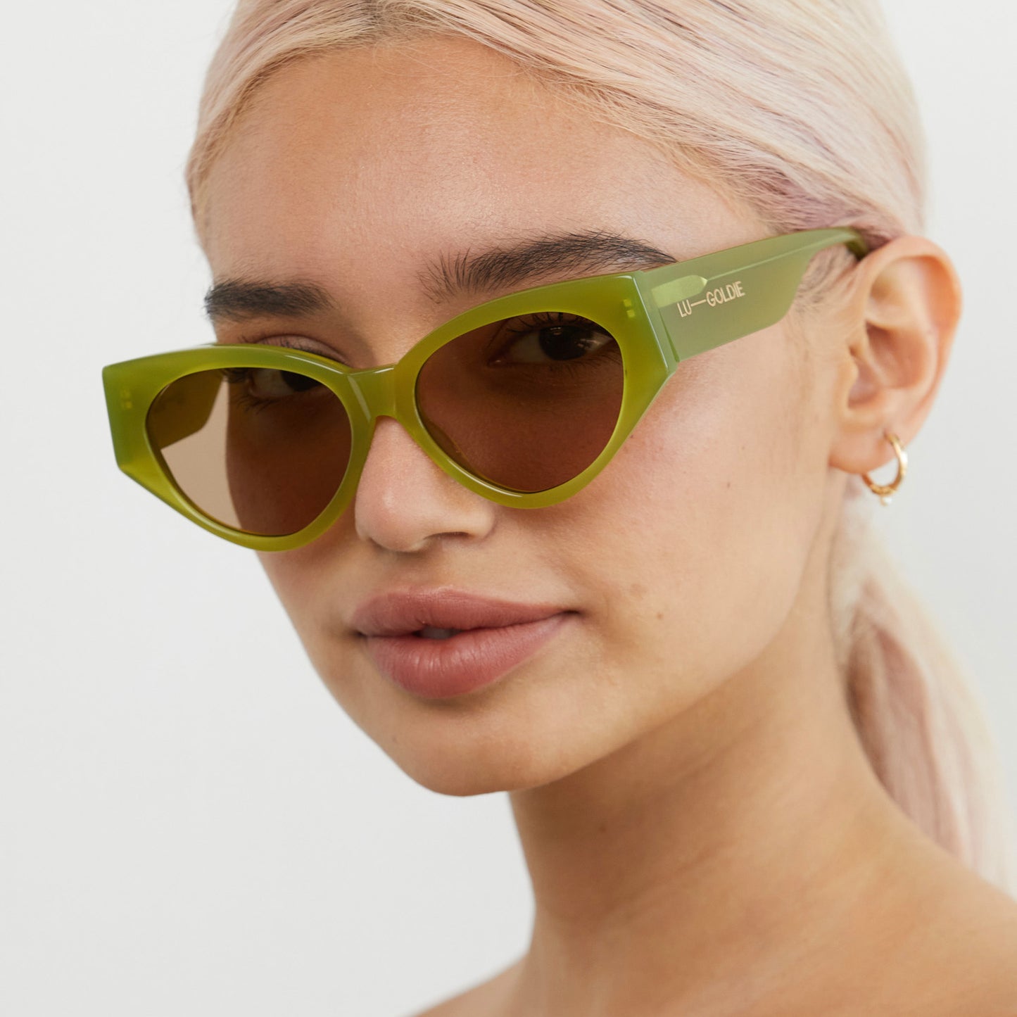 Lu Goldie - Milou Sunglasses - Leaf